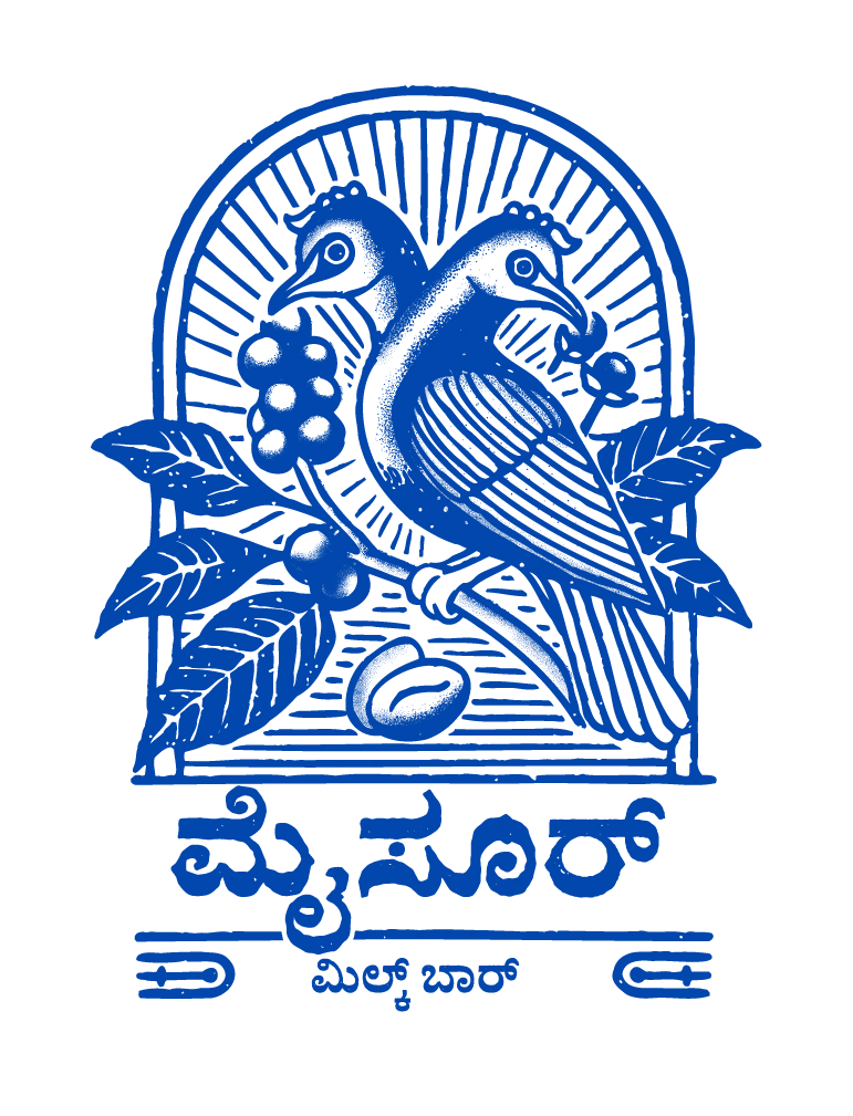 The Mysore Milk Bar mark with the name in Kannada