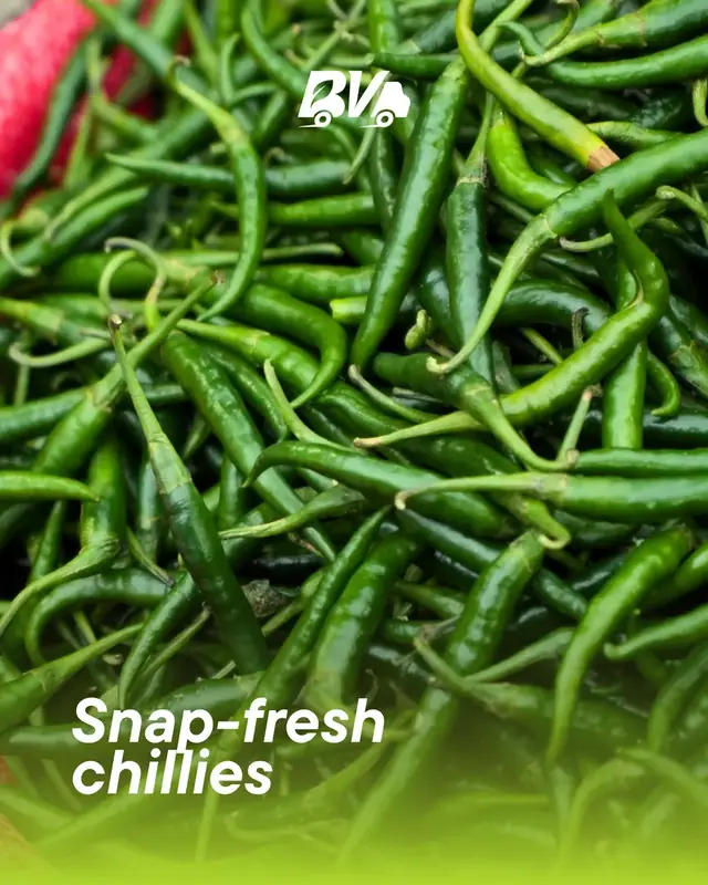 Snap-fresh chillies